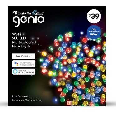 Genio Wi-Fi 500 LED Fairy Lights Mirabella Genio Wi-Fi 500 LED Mulitcoloured Fairy Lights