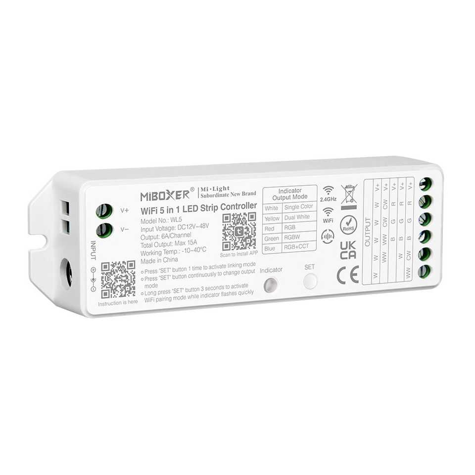MiBoxer WL5 WiFi 5 in 1 LED Strip Controller MiBoxer WL5